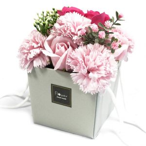 Healing Light Online Psychics and New-Age Shop Pink Rose and Carnation Soap Flower Bouquet for Sale