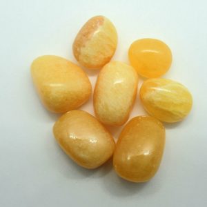 Healing Light Online Psychic Readings and Merchandise Orange Calcite Tumblestone from Mexico