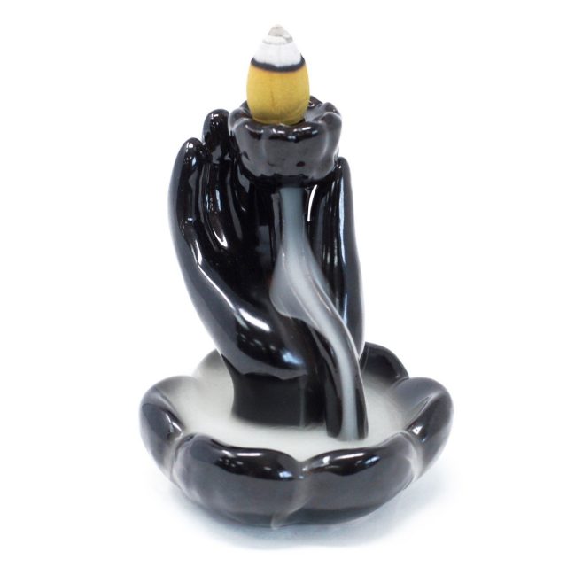 Healing Light Online Psychic Readings and Merchandise Hand and Lotus Flower Backflow Burner
