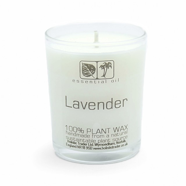Healing Light Online Psychic Readings and Merchandise Small Lavender Aromatherapy candle with organic wax