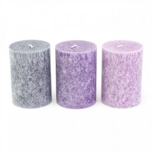 Healing Light Online Psychic Readings and Merchandise Set of 3 Mindfulness candles with Natural Palm wax