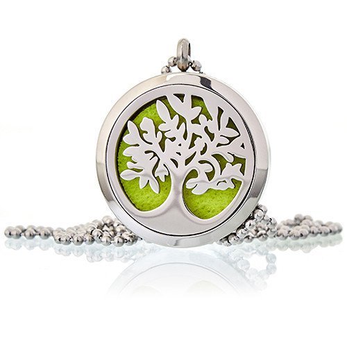 Healing Light Online Psychic Readings and Merchandise Aromatherapy Diffuser Necklace Tree of Life by oils4life