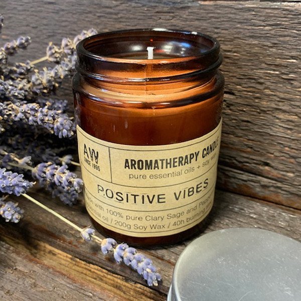 Candle Aromatherapy Positive Vibes Healing Light