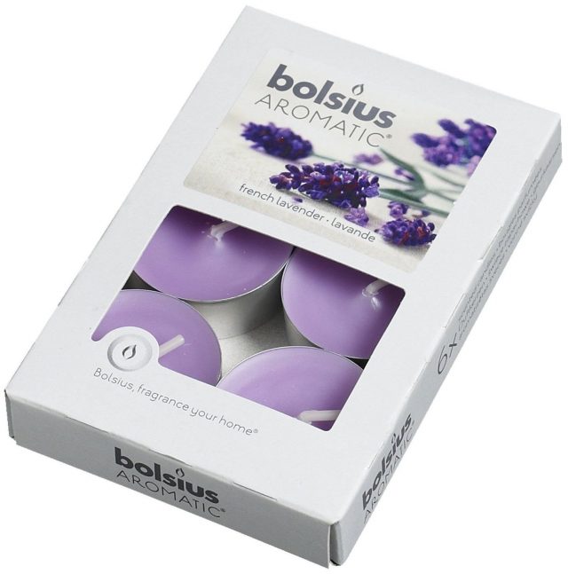 Healing Light Online Psychic Readings and Merchandise French lavender 6 Tea Lights from Bolsius