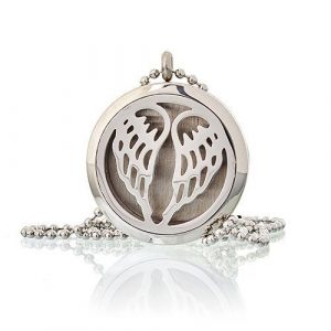 Healing Light Online Psychic Readings and Merchandise Aromatherapy Diffuser Necklace Angel Wings by Oils4Life