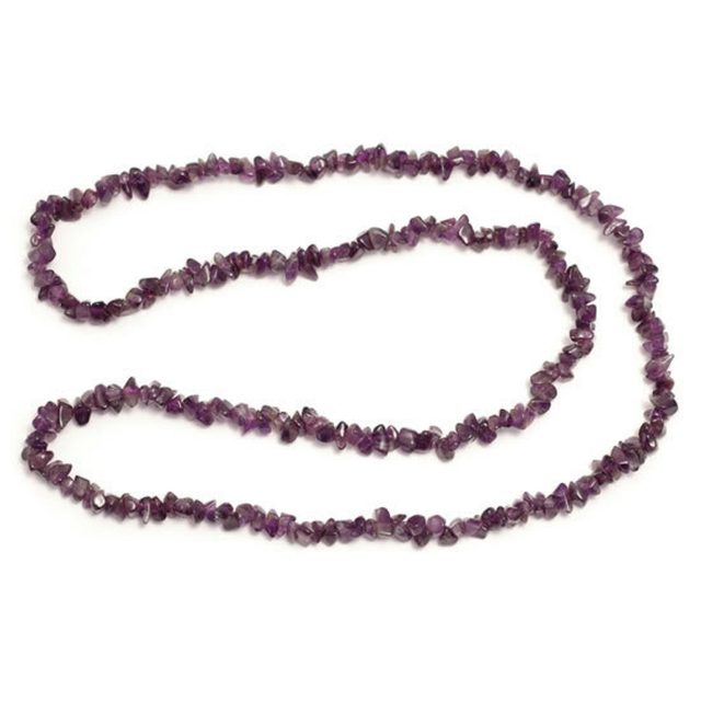 Healing Light Online Psychic Readings and Merchandise Amethyst Chip Necklace 32 inch