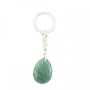 Healing Light Online Psychic Readings and Merchandise Teardrop Green Aventurine Keyring