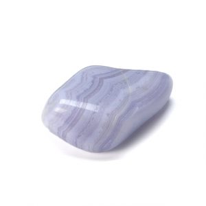 Healing Light Online Psychic Readings and Merchandise Blue Lace Banded Agate Tumblestone