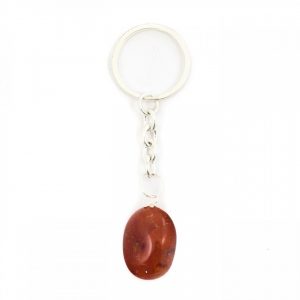 Healing Light Online Psychic Readings and Merchandise Carnelian Tumblestone Keyring Keyring