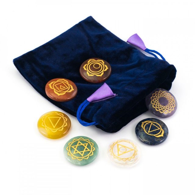Healing Light Online Psychic Readings and Merchandise Chakra Disc set with symbols
