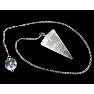 Healing Light Online Psychic Readings and Merchandise Clear Quartz Cone Pendulum