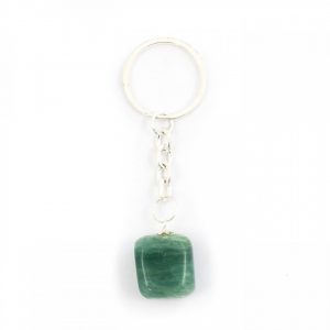 Healing Light Online Psychic Readings and Merchandise Green Aventurine Tumblestone Keyring