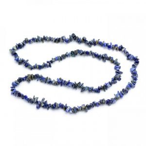 Healing Light Online Psychic Readings and Merchandise Lapis lazuli Chip Necklace 32 inch