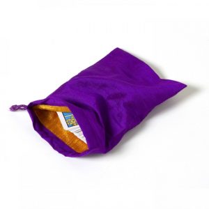 Healing Light Online Psychic Readings and Merchandise Large Purple Silk Bag for Tarot