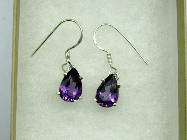 Healing Light Online Psychic Readings and Merchandise Amethyst Drop Earrings