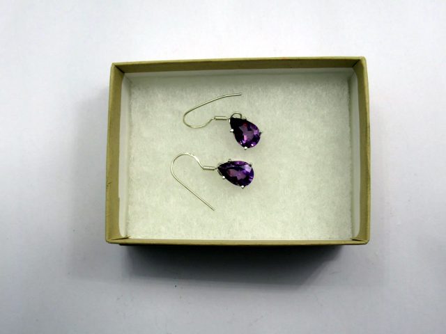 Healing Light Online Psychic Readings and Merchandise Amethyst Drop Earings