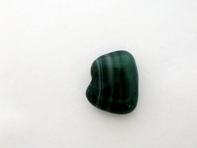 Healing Light Online Psychic Readings and Merchandise Green Banded Agate Tumblestone