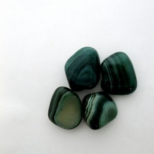 Healing Light Online Psychic Readings and MerchandiseGreen Banded Agate Tumblestone