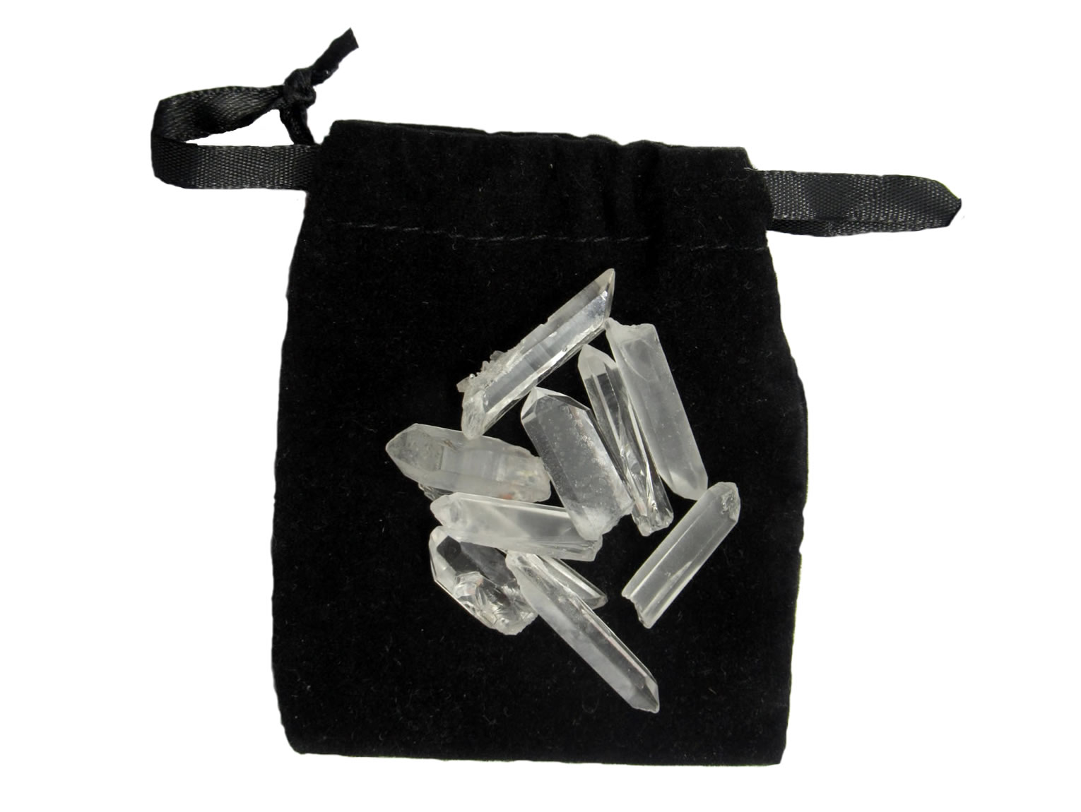 Clear Quartz Diamantina Quartz in Pouch Healing Light