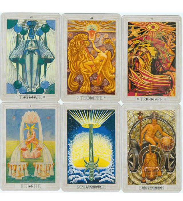 Healing Light Online Psychics and New-Age Shop Tarot Deck Alistair Crowley Pocket Edition Thoth for Sale Gallery Image