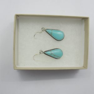 Healing Light Online Psychics New Age Shop Merchandise Turquoise Teardrop Drop Earrings