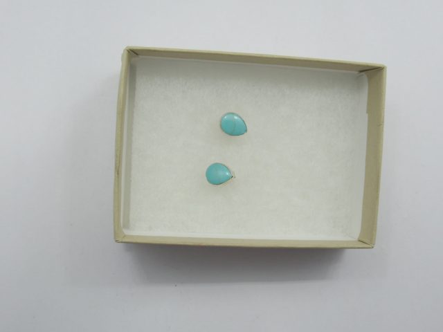 Healing Light Online Psychics New Age Shop Merchandise Turquoise Teardrop Stud Earrings