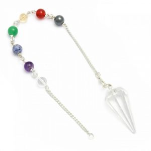 Healing Light Online Psychic Readings and Merchandise Chakra Pendulum Clear Quartz