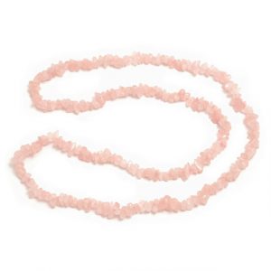 Healing Light Online Psychic Readings and Merchandise Rose Quartz Chip Necklace 32 inch