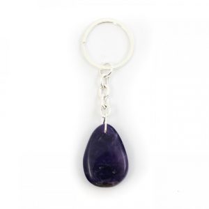 Healing Light Online Psychic Readings and Merchandise Tear Drop Amethyst Keyring