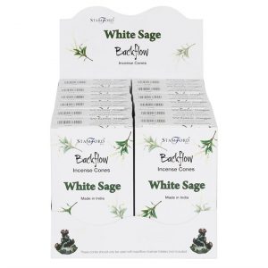 Healing Light Online Psychic Readings and Merchandise White sage incense cones by Back flow