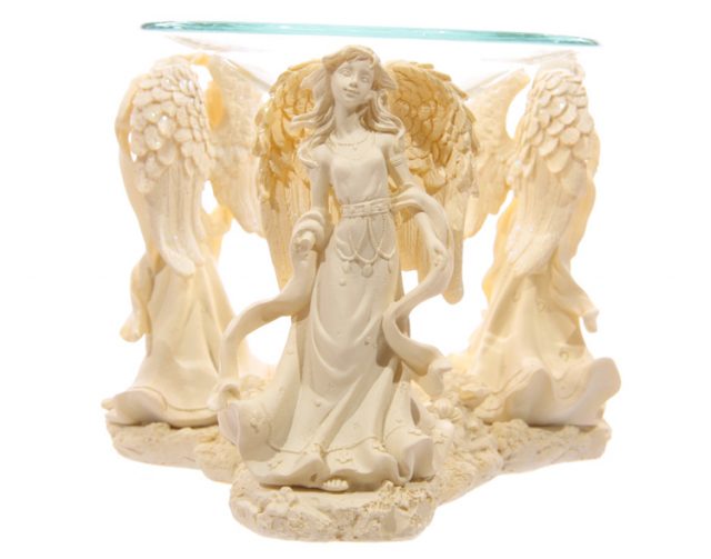 Healing Light Online Psychic Readings and Merchandise Essential Oil burner with Praying Angels