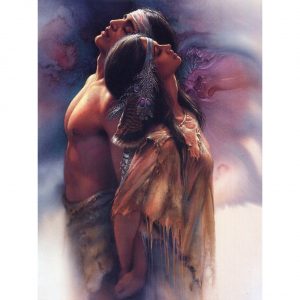 Healing Light Online Psychic Readings and Merchandise Kindred Souls Love Greeting Card by Lee Bogle