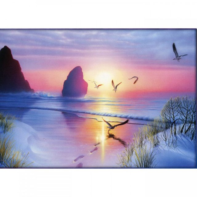 Healing Light Online Psychic Readings and Merchandise Radiant Seashore Blank Greeting Card by Tree Free