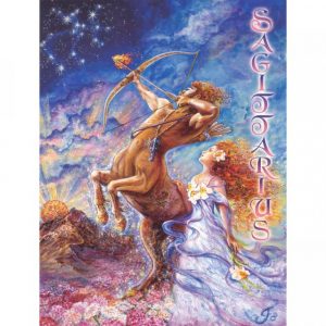 Healing Light Online Psychic Readings and Merchandise Zodiac greeting Card Sagittarius by Josephine Wall