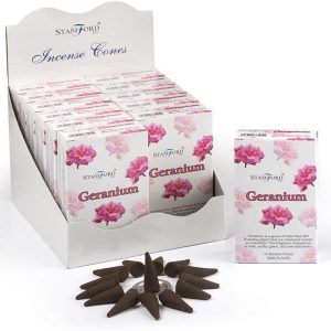 Healing Light Online Psychic Readings and Merchandise Geranium Incense cones by Backflow