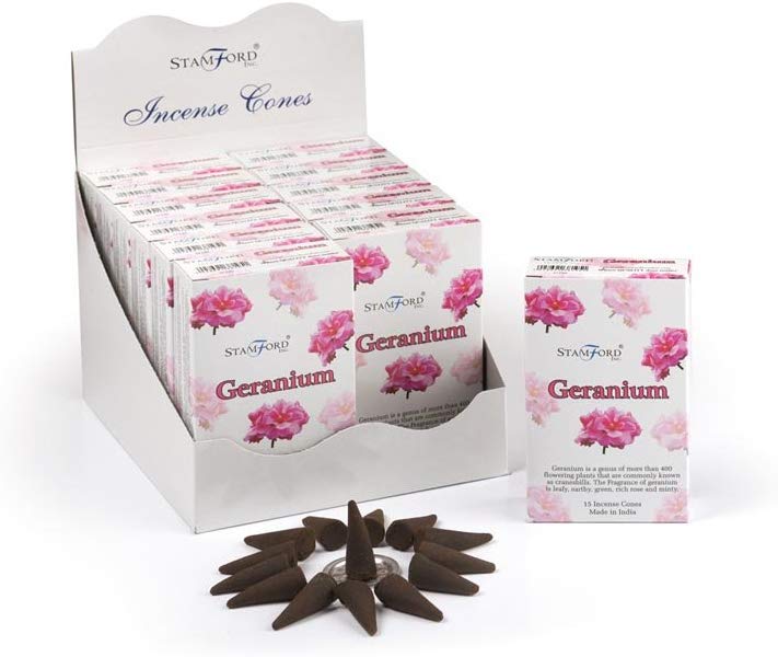 Healing Light Online Psychic Readings and Merchandise Geranium Incense cones by Backflow