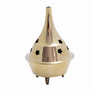 Healing Light Online Psychic Readings and Merchandise Brass Stars Incence Cones Holder from India