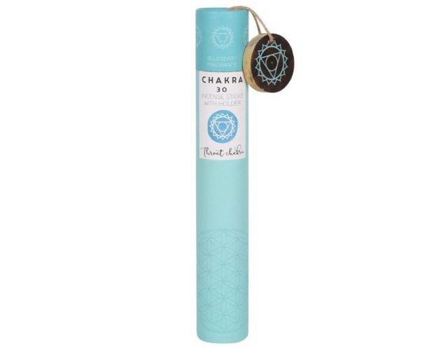 Healing Light Online Psychic Readings and Merchandise Gift Set Throat Chakra Incense Sticks with Blueberry scent