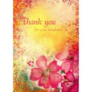 Healing Light Online Psychic Readings and Merchandise Thank you For Your Kindness Greeting card by Tree Free