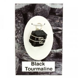 Healing Light Online Psychic Readings and Merchandise Black Tourmaline Wire Wrap Pendant