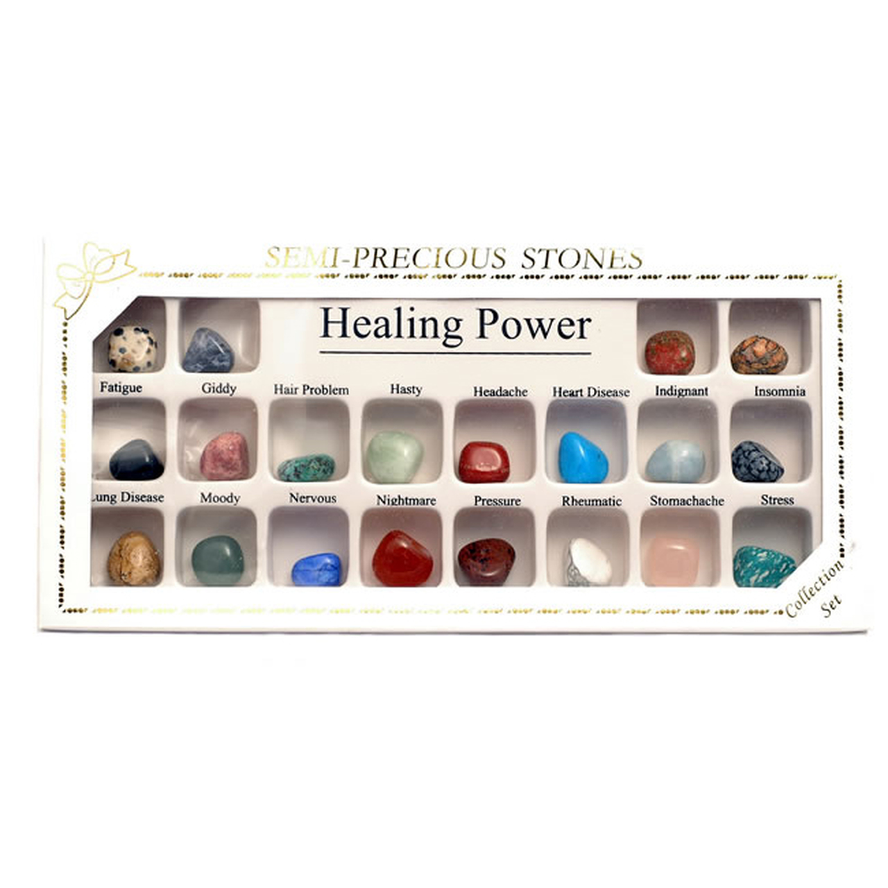 20 Healing Stones Set - Healing Light