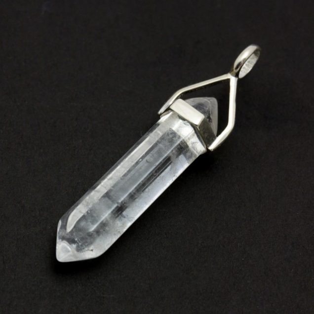 Make Your Own Jewellery Clear Quartz Point Pendant Healing Light