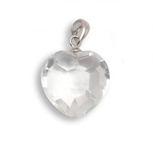 Healing Light Online Psychic Readings and Merchandise Clear Quartz Pendant Heart