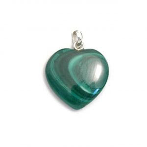 Healing Light Online Psychic Readings and Merchandise Malachite Pendant Heart