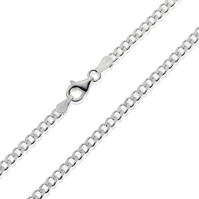 Healing Light Online Psychic Readings and Merchandise Curb silver chain 24 inch for men