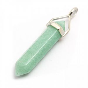 Healing Light Online Psychic Readings and Merchandise Green Aventurine Point Pendant