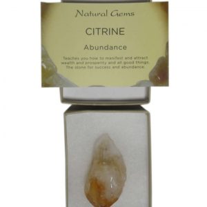 Healing Light Online Psychic Readings and Merchandise Citrine point in gift box