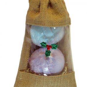 Healing Light Online Psychic Readings and Merchandise Two bath bombs in jute bag