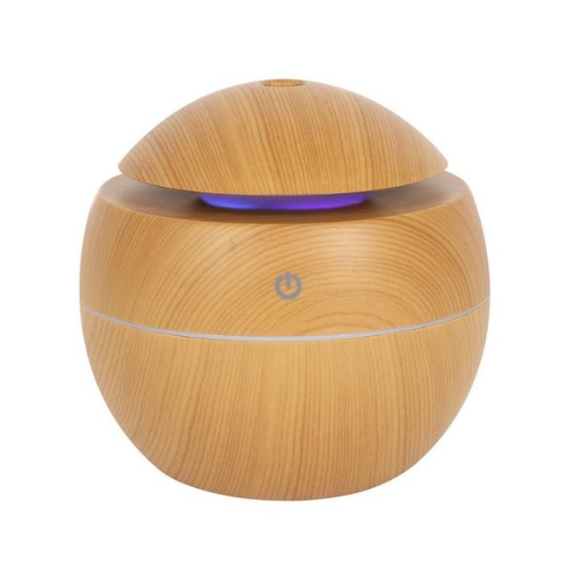 Healing Light Online Psychic Readings and Merchandise Small Round Wood Aroma diffuser