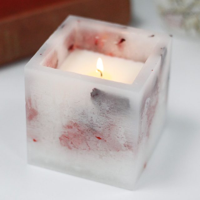 Healing Light Online Psychic Readings and Merchandise Soy Small quare Rose Garden Candle